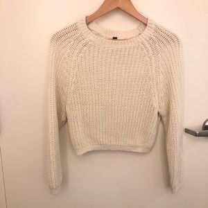 Knit crop sweater